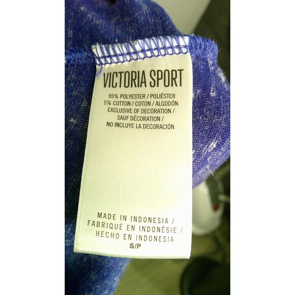 Victoria’s Secret Sport Women's Small Athletic Tank Top Cutout Open Back Blue - Picture 5 of 6